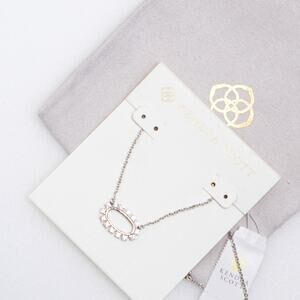 Kendra Scott Elisa Silver Open Frame Necklace